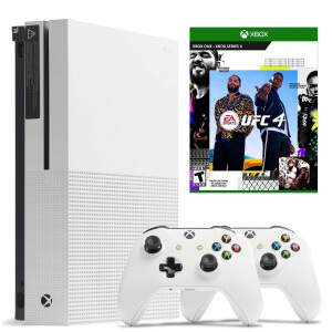 Б У. Microsoft Xbox One S 500Gb + UFC 4