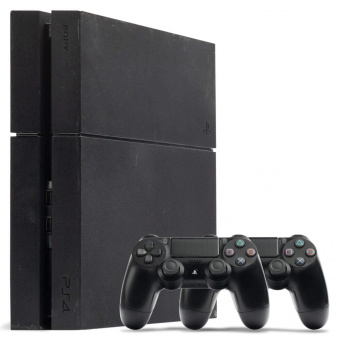 б.у. sony playstation 4 fat матовая 500gb  + dualshock 4 фото